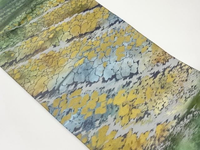 抽象模様織出し名古屋帯